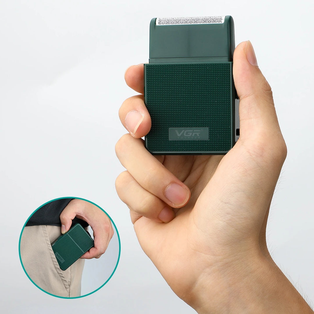 VGR Razor Rechargeable Shaver Professional Beard Trimmer Travel Hair Trimmers Reciprocating Shaving Machine for Men V-376