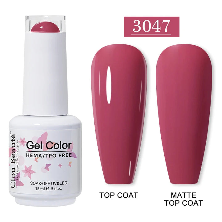 Clou Beaute 15ml HEMA TPO FREE Gel Nail Polish Vernis Semi Permanent UV Nail Art Varnish Lakiery Hybrydowe Manicure Gel Polish