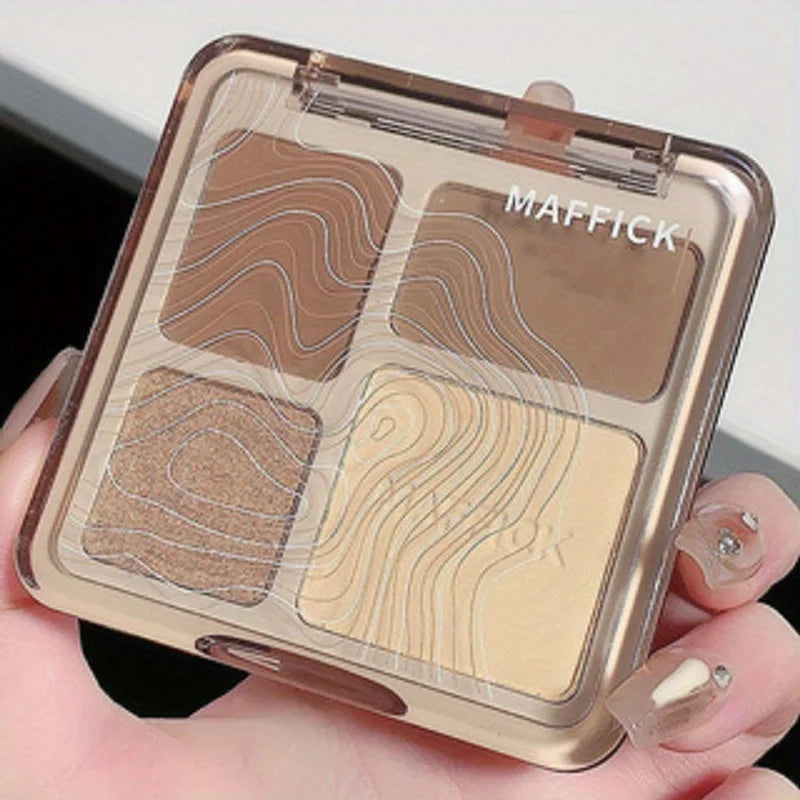 Natural Stereoscopic Face Powder Palette  Matte Bronzer  Contour Shading  Multifunctional Highlighter  Cosmetic Blush gift