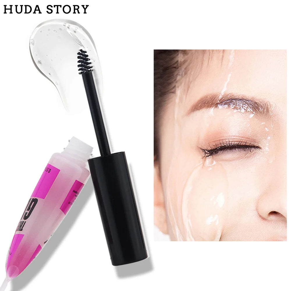 HUDA STORY Eyebrow Shaping Gel Transparent Waterproof Eyebrow Shaping Gel Natural Long Lasting 3D Eyebrow