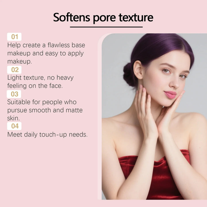 Pore-Invisible Primer Cream - Conceals Imperfections, Corrects Skin Tone, Smooths Makeup, Moisturizes and Hydrates