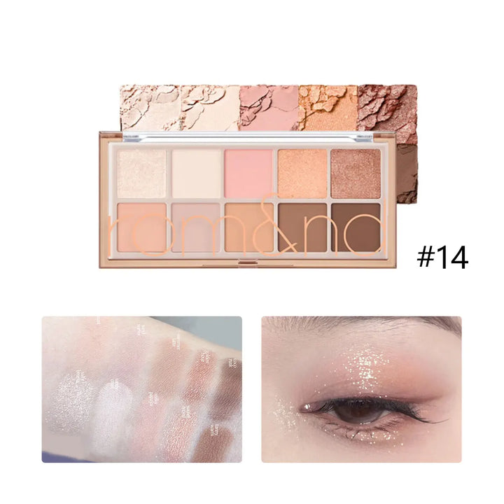 rom&nd BETTER THAN PALETTE,Fine Powder Texture,Long-Lasting Pigmentation,Easy to Blend,Beginner-Friendly,K-Beauty,Korean Makeup