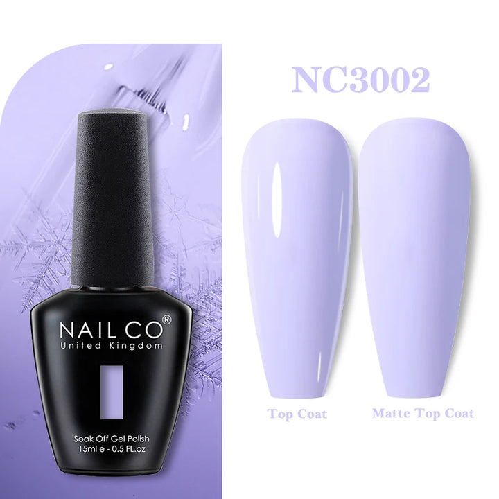 NAILCO 131Colors Vernis Semi Permanent UV Varnish Gel Nail Polish Nails Art Gel Manicure TOP BASE Varnish Hybrid