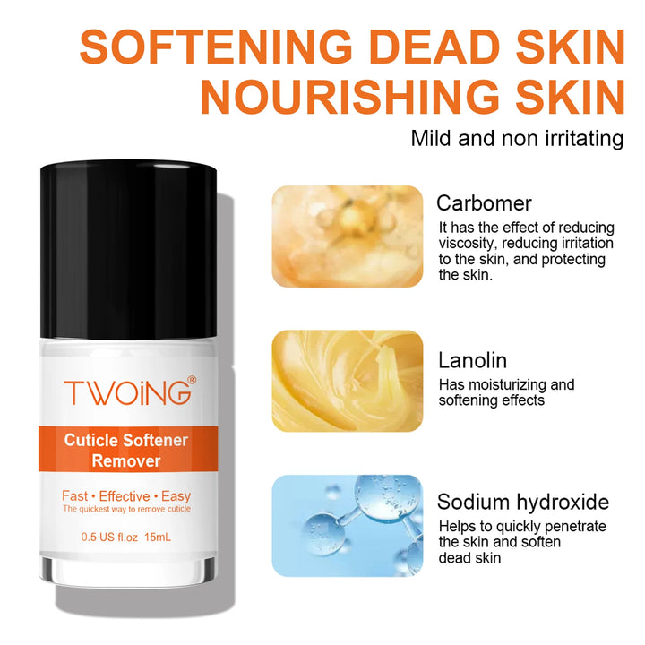 15ml Cuticle Softener Remover Cream For Hand And Foot Nail Care Moisturizing , For Cuticle Dead Skin,Dry Manicures,Brittle Nail