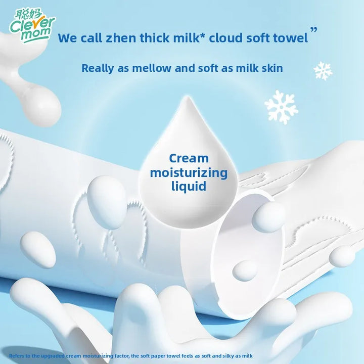 15 Packs 120 Pieces/Pack Thickened 6 Layers Baby Tissue Cream Moisturizing Cloud Tissue Soft Gentle Wipes for Sensitive Skin