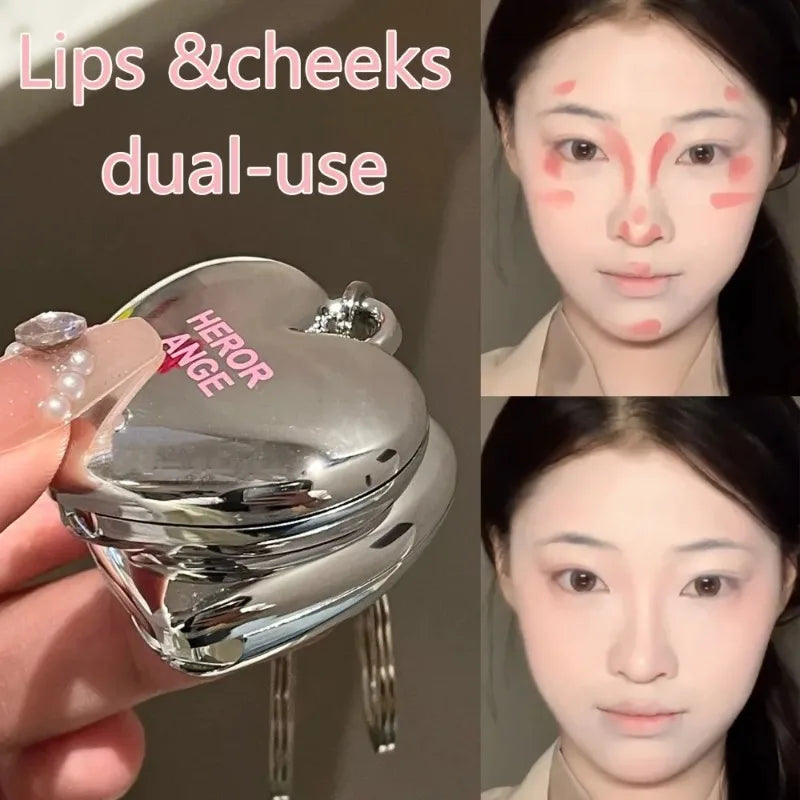 Highlighter Cream Blusher Palette Multi-Use Water Light Natural Red Cheek Color Brightening Jelly Rouge Paste Easy Blend Makeup