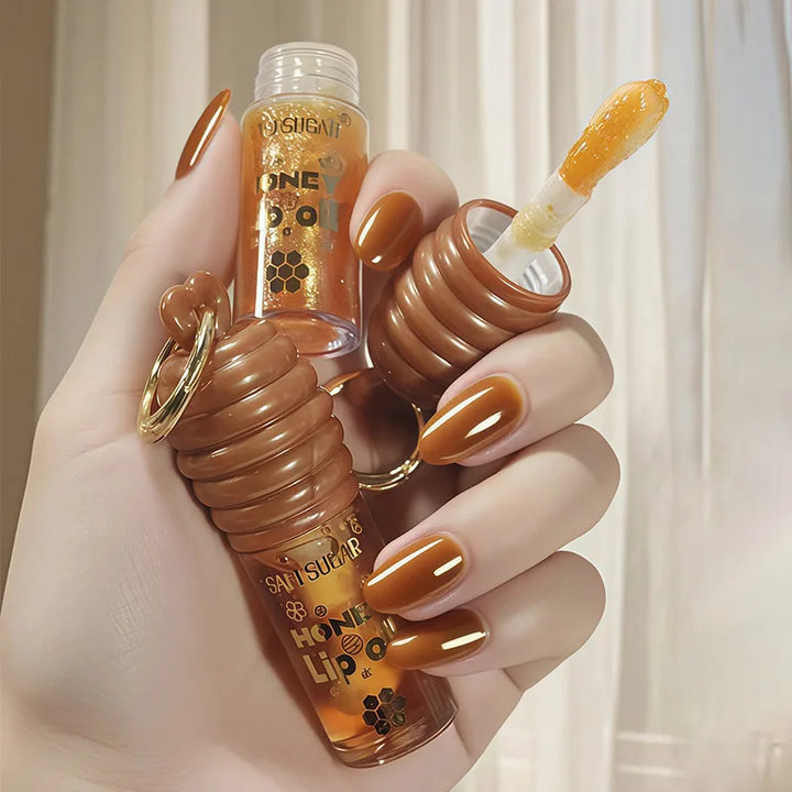 Honey Lip Balm Longlasting Moisturizing Dry Lips Diminishes Lip Lines Plumps Lips With Transparent Pearlescent Lip Care Lip Balm