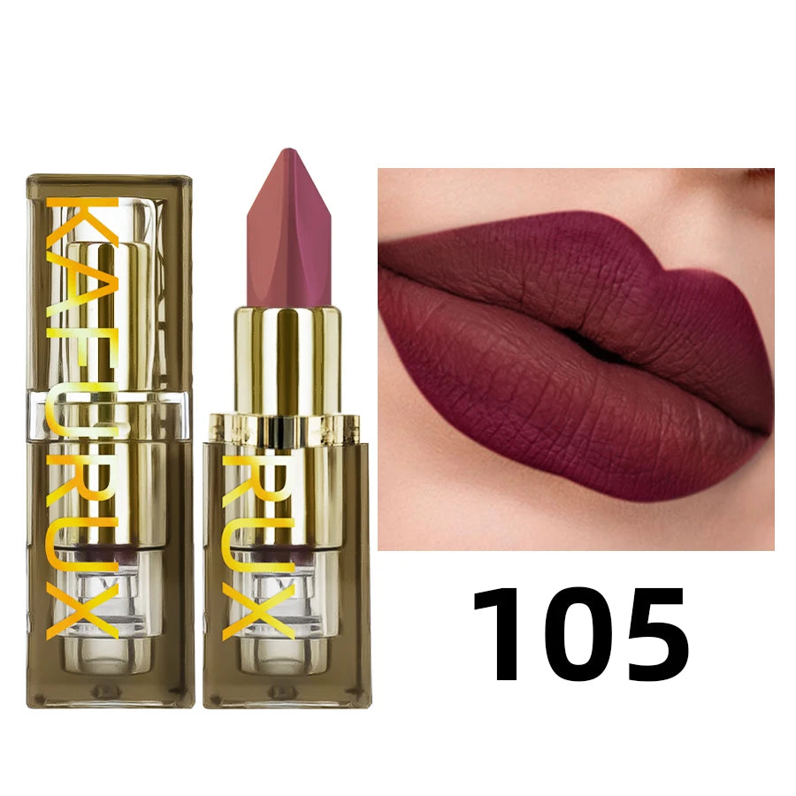 6 Color  Glitter Two-tone Lipstick Purple Black Matte1pc Lipsticks Cosmetics Easy to use Lip Tint Makeup Lip Beauty Red Pigment