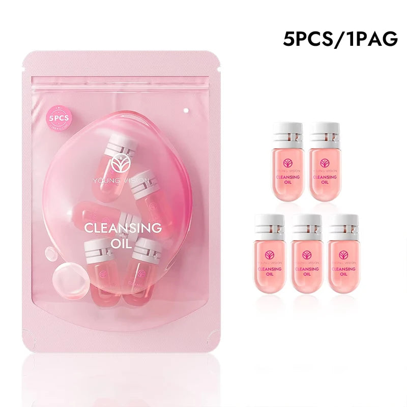 Collagen Remover Oil Mild Non-irritating Nourishing Moisturizing Deep Cleansing Makeup Remover Essence Oil Skin Care 5/10Pcs