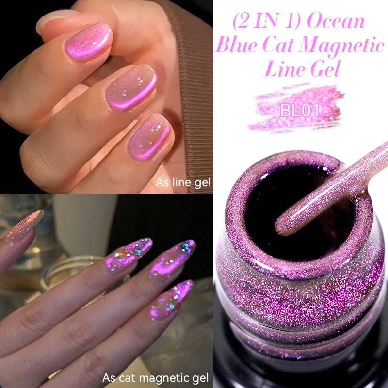 LILYCUTE 5ml Super Bright Silver Metallic Painting Liner Gel Nail Polish Drawing Stripe Graffiti Mirror Pull Line UV Gel Varnish