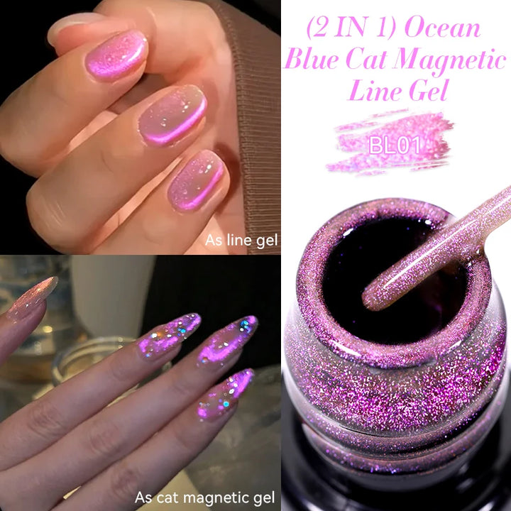 LILYCUTE 5ml Super Bright Silver Metallic Painting Liner Gel Nail Polish Drawing Stripe Graffiti Mirror Pull Line UV Gel Varnish