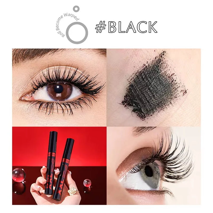 3D Mascara Waterproof Extra Volume Long -lasting Hyper-Curl Lengthening Eyelash Non-smudging Eyelashes Black Mascara Makeup