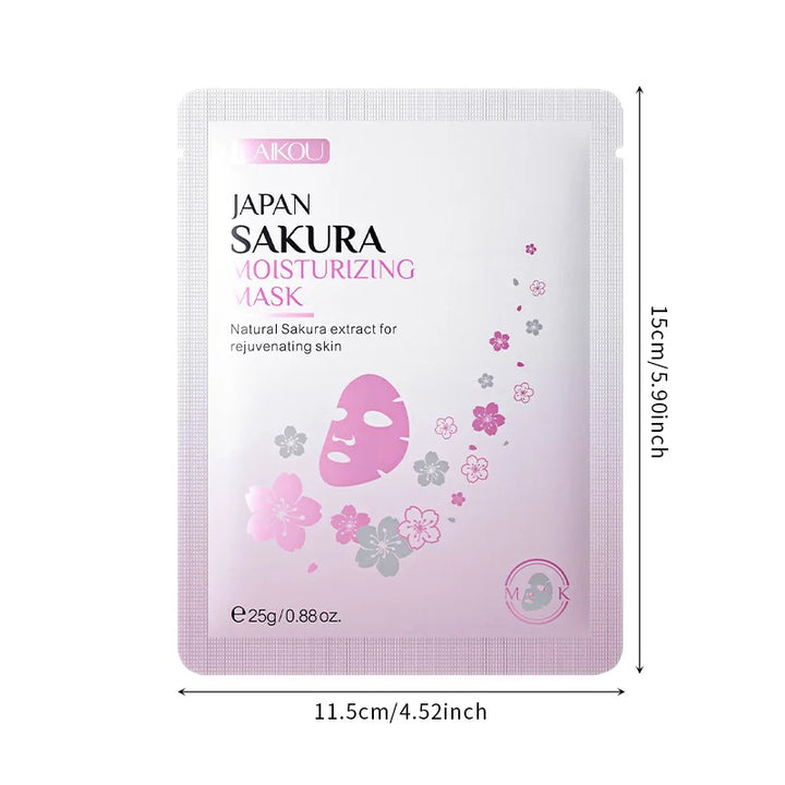 10pcs LAIKOU Sakura Face Mask skincare Moisturizing Anti-Aging Nourishing Facial Masks Sheet Mask Face Skin Care Products