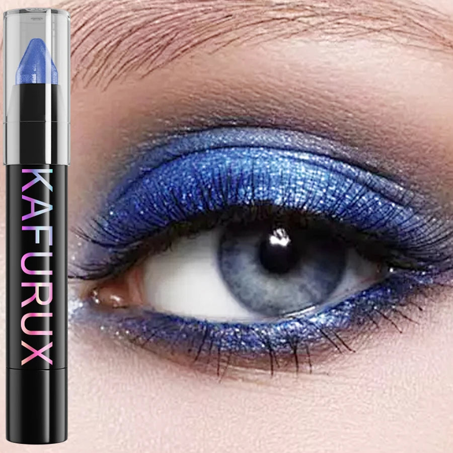 25 Colors Glitter Eyeshadow Eyeliner Pencil Waterproof Pearlescent Matte Nude Eye Shadow Korean Makeup Gift Highlighter Pen Tool