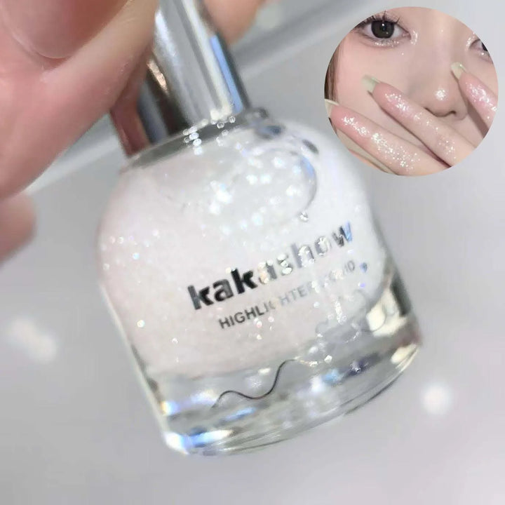 Face Sparkling Highlighter Liquid High Gloss Glitter Body Eye Face Contouring Highlighter Sparkling Waterproof Not Greasy Makeup