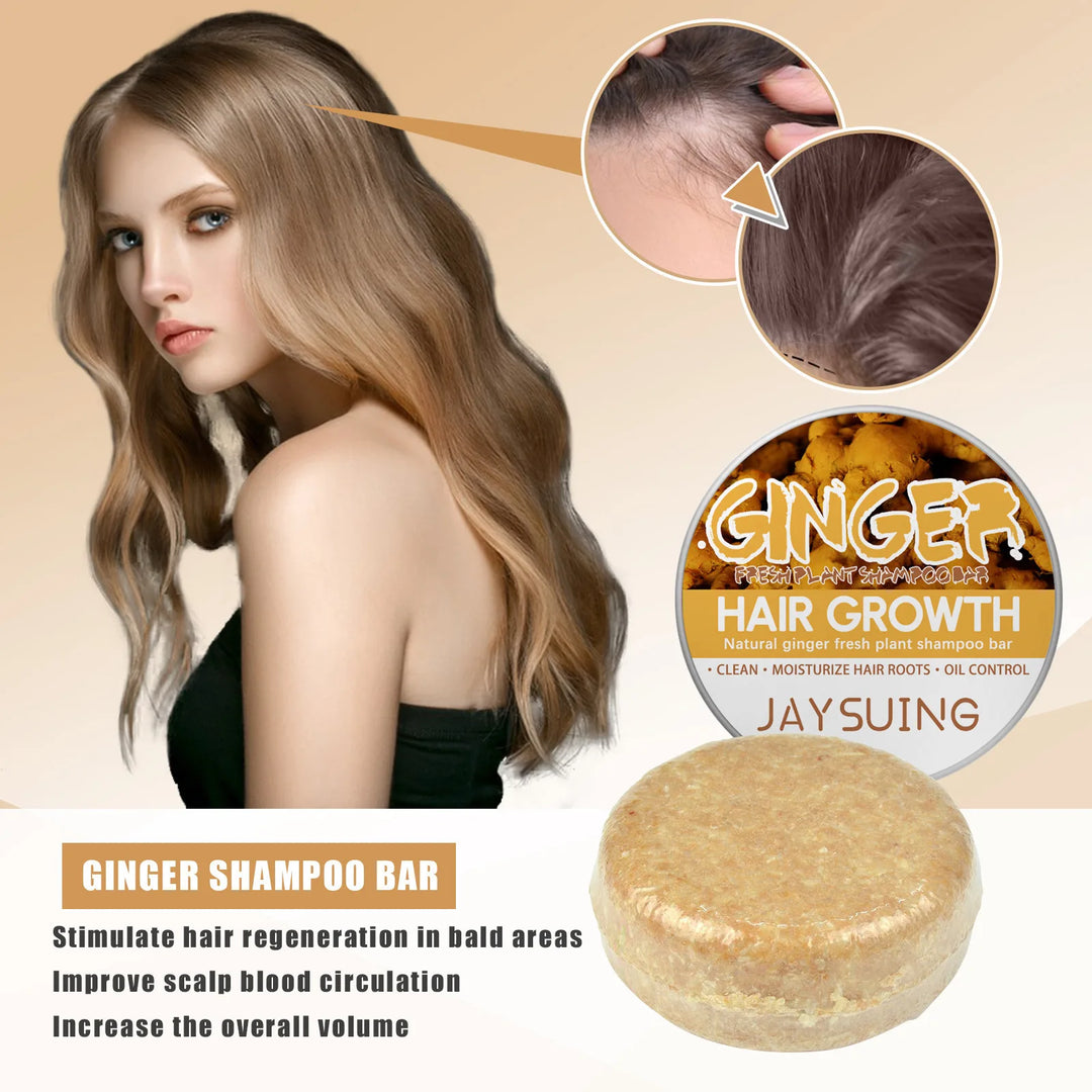 60g Natural Ginger Shampoo Soap Reduce Hair Loss Clean Dandruff Nourish Moisturize Scalp Improve Hair Quality Hair Care Product