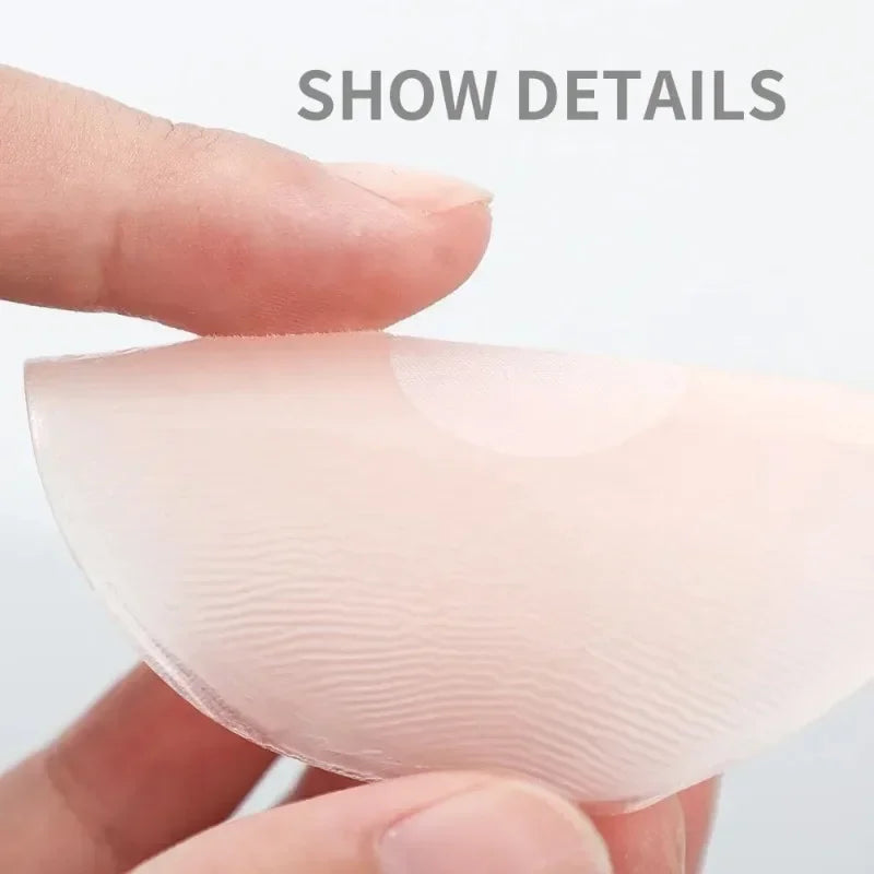 Round Ventilate Silicon Chest Cover Reusable Women Breast Petals Lift Nipple Cover Lift Tape Bra Pads Invisible Bra Chest Paste