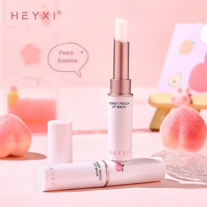 Honey Peach Lip Balm Color Change Lipstick Lips Plumper Moisturizing Hydrating Nourishing Lips Skin Care