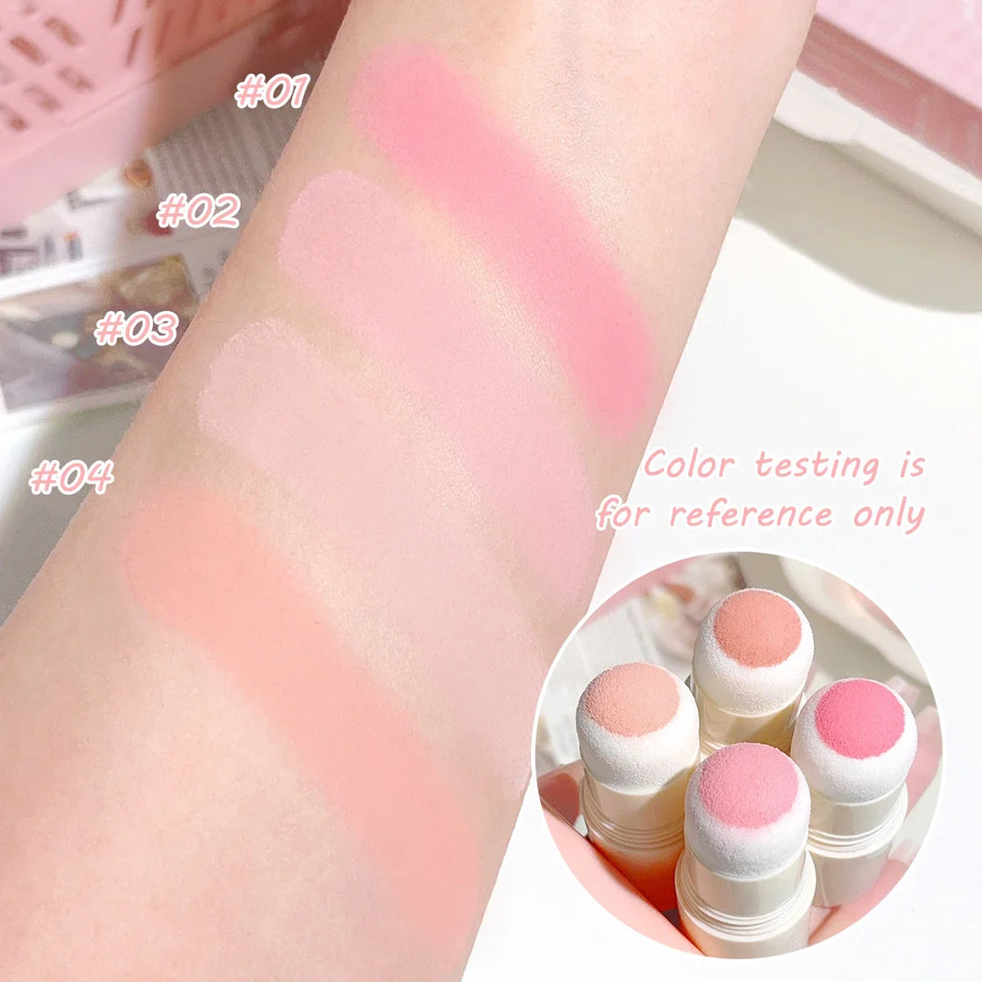 Velvet Mist Blush Stick - Vibrant and youthful, Korean style, natural long-lasting brightening, for both lips and cheeks