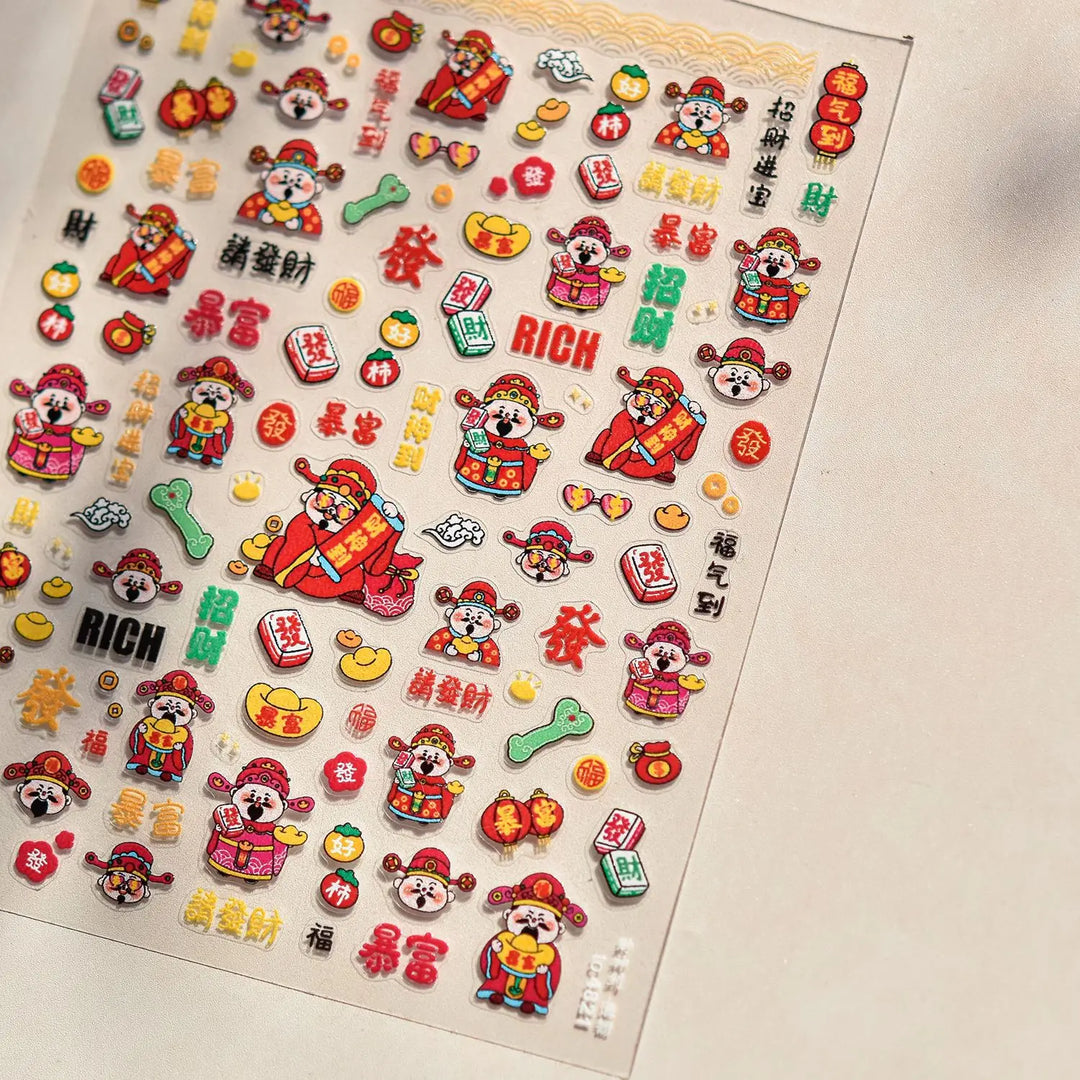 1PCS Crystal Diamond Nail Sticker Mix Pink Swan Flower Frame Butterfly Self Adhesive Nail Art Stickers DIY Cute Decoration Parts