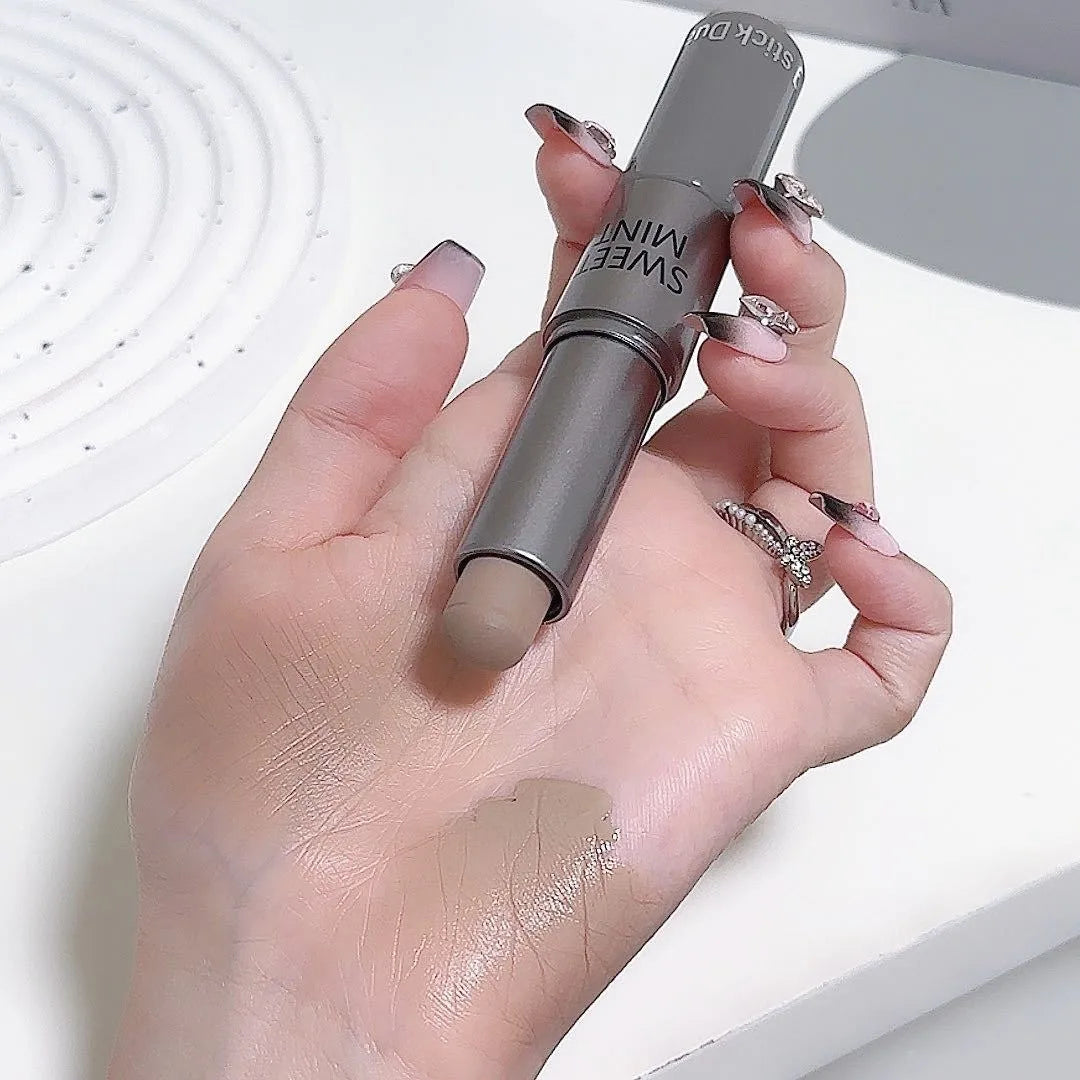 Dual-End Liquid Bronzer Stick Face Brightening Shaping Concealer Pencil 3D Long Lasting Corrector Nose Shadow Contouring Makeup