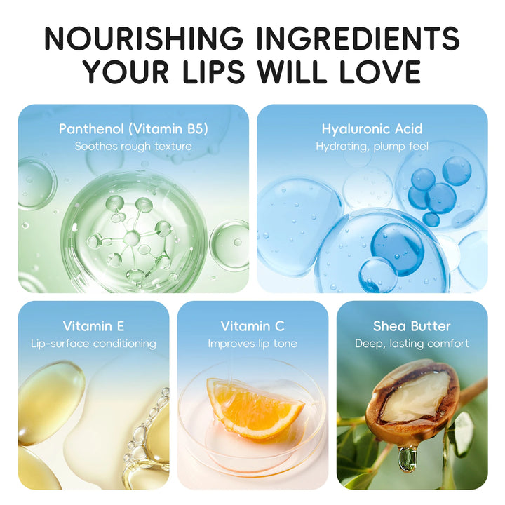 LAIKOU Milk Nourishing Lip Balm 3.5g Shea Butter Jojoba Oil Long-lasting Moisturizing Lip Care