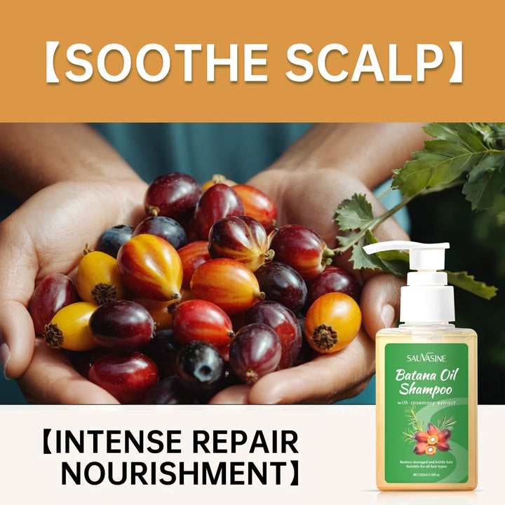 Batana Oil Shampoo and Conditioner Hair Strengthens Anti Loss Restore Damaged Cleansing Dandruff Control Hair Growth Shampoo