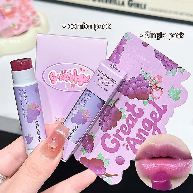1/3Pc Fruit Lip Balm Moisturizing Clear Lip-Primer Mask Cute Jelly Tinted Lip Stick Lighten Lines Plump Lip Care Makeup