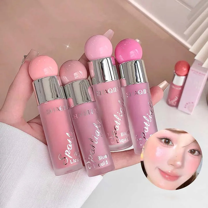Liquid Blusher Makeup Water Light Jelly Blush Cool Warm Tone NudePink Liquid Rouge Highlighter Brighten Face Korean Style Makeup