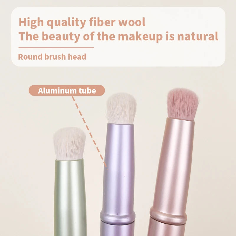 1pc double-head lip brush, aluminum alloy shell, dust-proof cover, makeup brush, jelly lip brush, makeup tool, facial makeup bru