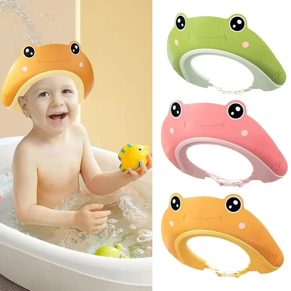 New Shampoo Artifact Baby Shower Cap Hair Shield Bathing Hair Wash Hat Adjustable Kids Protect Bath Head Cover Kids