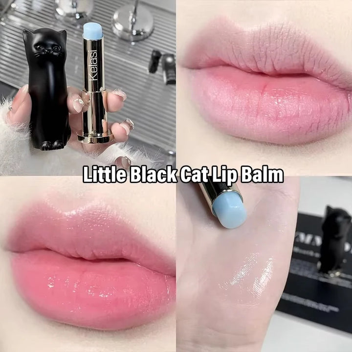 Cat Moisturizing Lip Balm White Blue Tint Crystal Jelly Colored Anti-chapped Lip Care Smoothens Lips Lines Base Clear Lipstick
