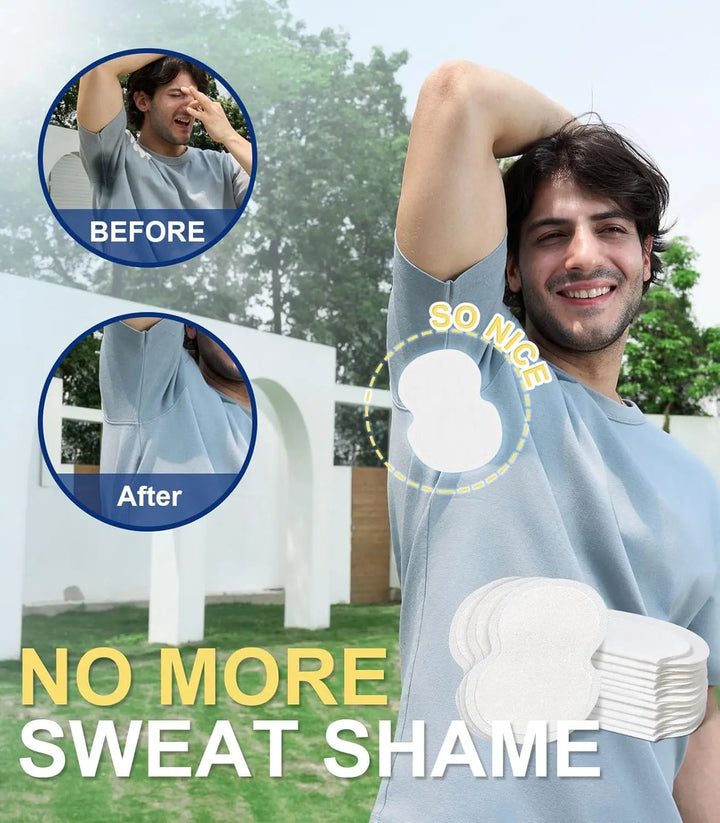 10-80Pcs Underarm Sweat Pads for Women and Men Fight Hyperhidrosis Comfortable Unflavored Non Visible Extra Adhesive Disposable