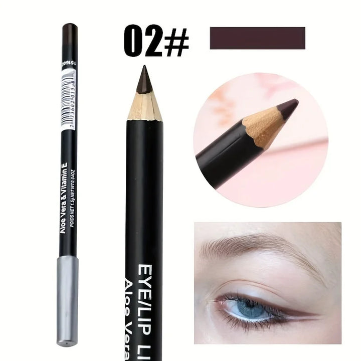 Eyeliner Pen, Waterproof And Sweatproof, Long Lasting Smudge ProofHard Refill Eyebrow Pencil Eye