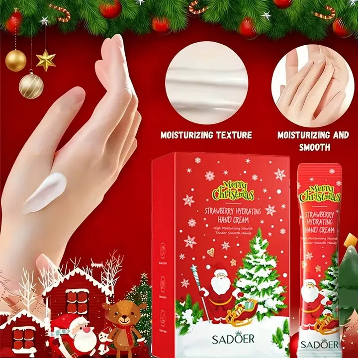 4ml*20pcs Fruit Moisturizing Hand Cream Christmas Gift Set, soft and smooth hand skin, improve dry skin and brighten skin