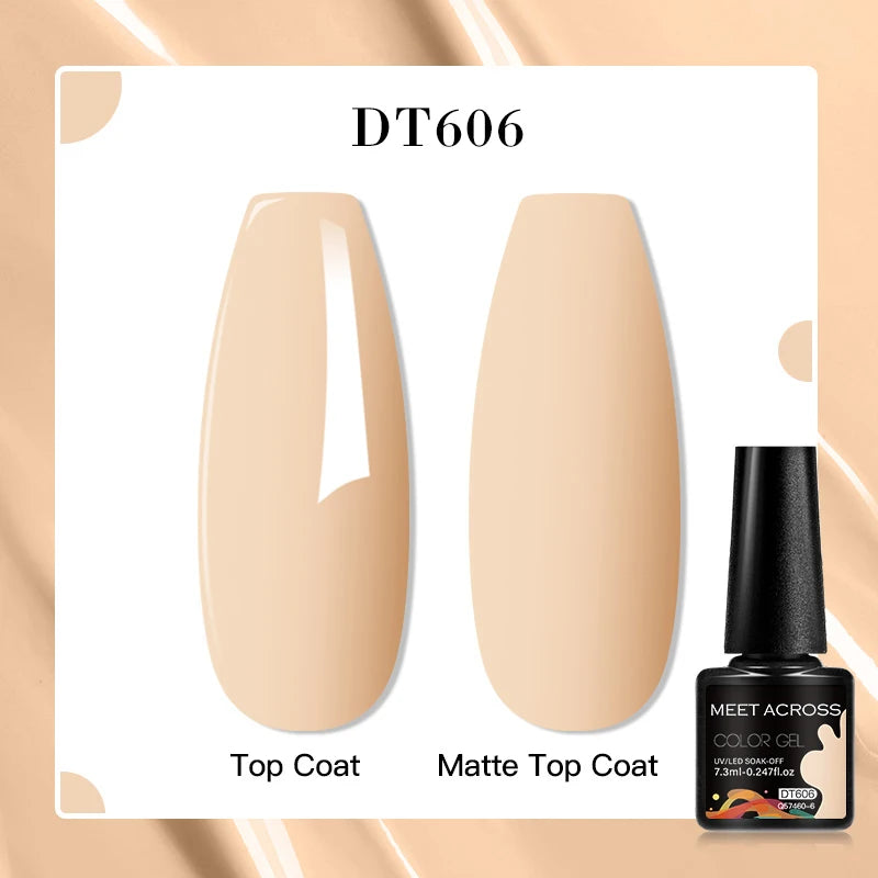 MEET ACROSS 7ml Porcelain White Cat Eye Gel Polish Holographic Glitter Magnetic Galactic Effect Gel Nail Polish Soak Off UV Gel