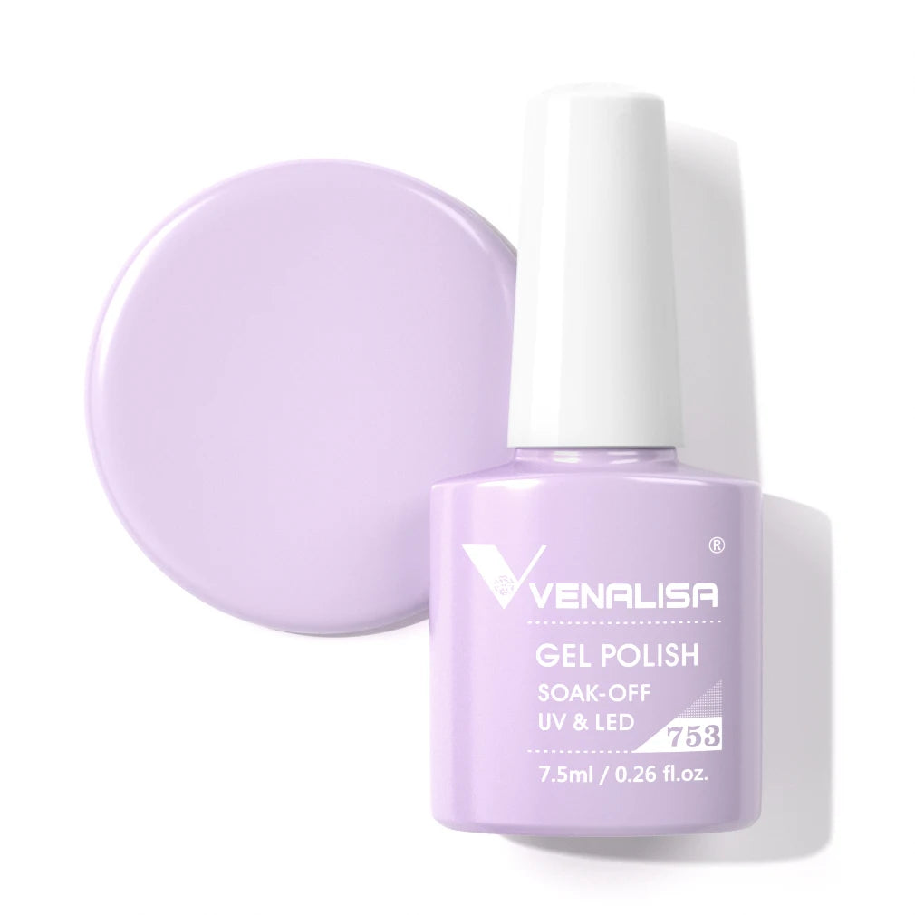 Venalisa HEMA TPO FREE Nail Gel Polish Glitter Gorgeous Full Coverage Soak Off UV LED French Nail Jelly Pink Nude Collection