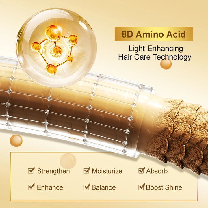 PURC Smoothing Argan Oil Amino Acids Hair Oil Keratin Hair Mask Sets Repair Damaged Frizz Soft Hair Treatment Hair Care Products