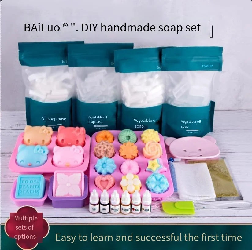 DIY Handmade Soap Material Pack Home Soap Mold Making Tool Soap Base Material Creative Multi-function Soap Making Tool Set