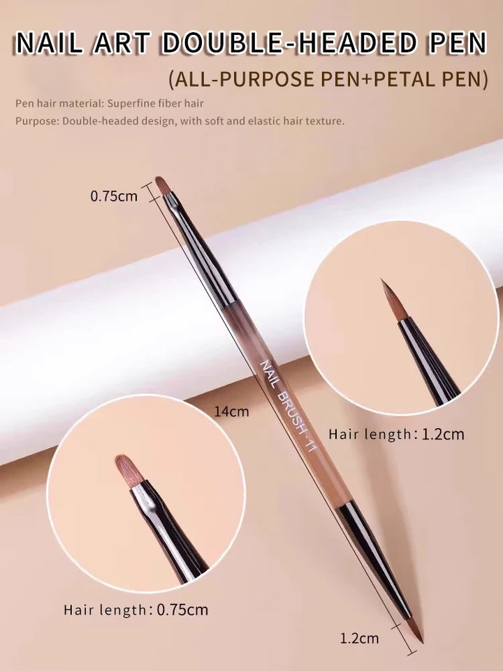 Nail Brushes - Art Acrylic Gel Kolinsky Brush Manicure Supplies Tools Accessories Products Stuff Nail Tech Brushes Things