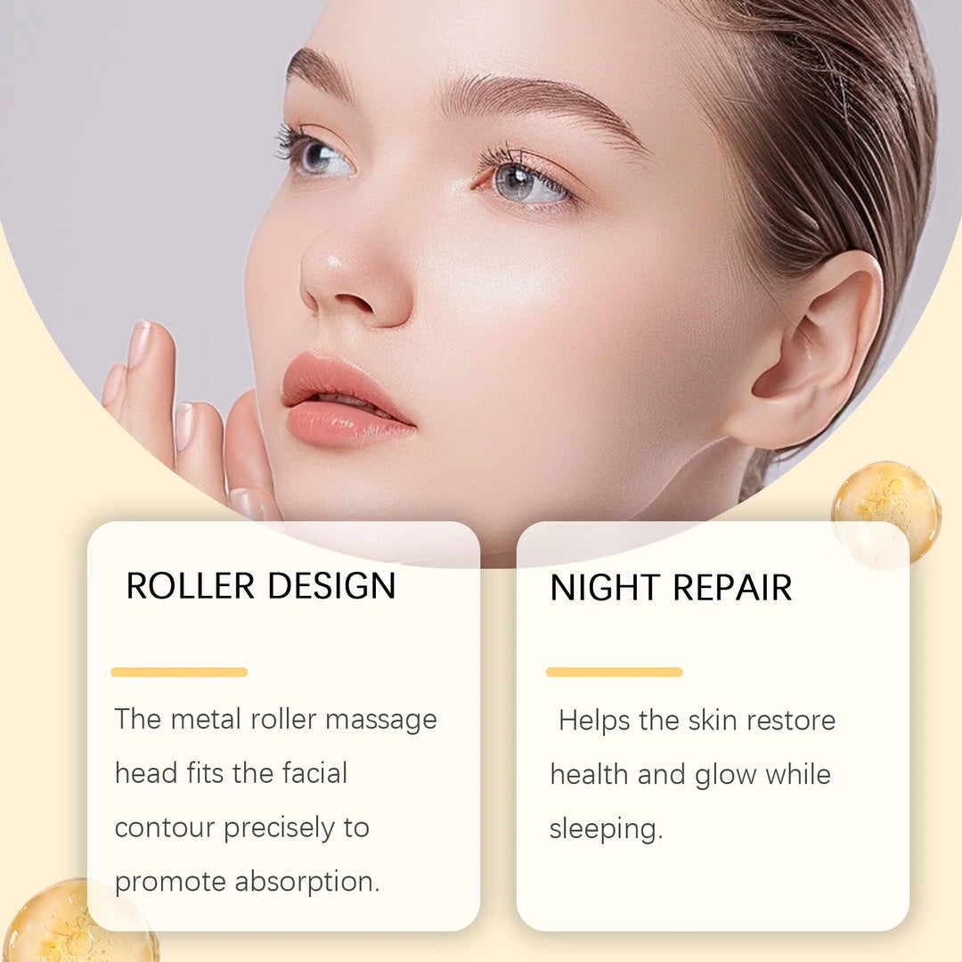 Anti Aging Roller Essence Bee Venom Booster Hyaluronic Acid Skin Firming Fine Lines Improvement  Facial Massage Skincare Serum