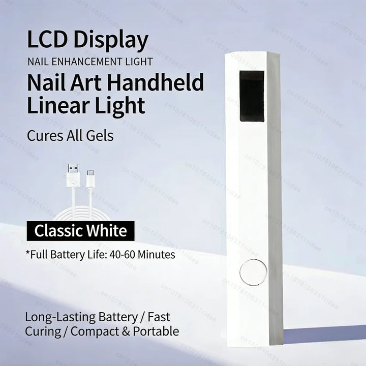 Convenient Handheld Mini Uv Light Cure Nails Lamp for Gel Nails Led Nail Lamp for Gel Polish Manicure Nail Dryer for Fast Curing