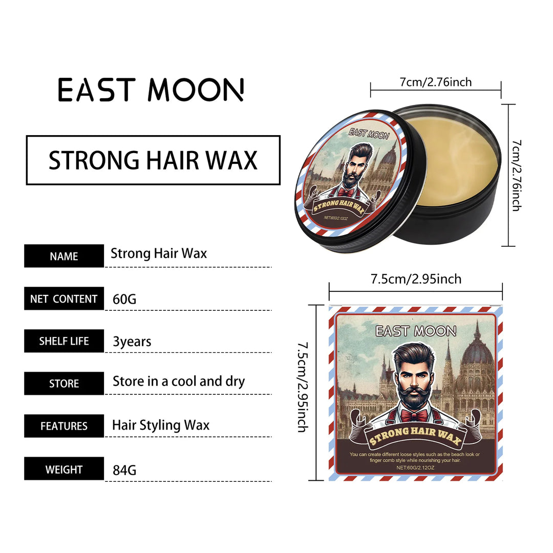 Long Lasting Stying Wax Fluffy Hair Pomade Wax Keep Hair Oil Edge Control Barbershop Tools Salon Hairdressing Mud Hair Styling