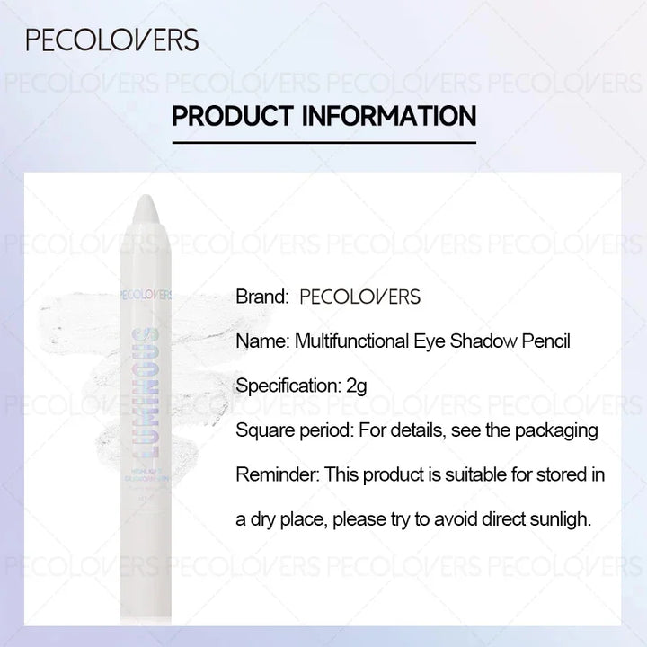 1PC Pearl Matte Waterproof Eyeshadow Pen, Highlighter, Smooth Application, Brown, Convenient, Ideal Christmas, Halloween Gift