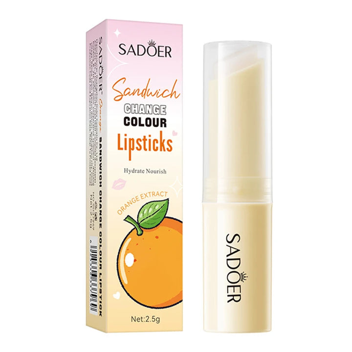 Honey Peach Sandwich Warm Changing Water Lipstick Moisturizing Warm Changing Lipstick 2.5g