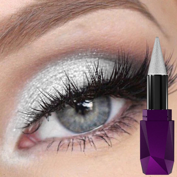 19 color 1PC glitter eyeshadow stick waterproof metallic high pigment eye shadow Korean makeup face highlight cosmetics gifts