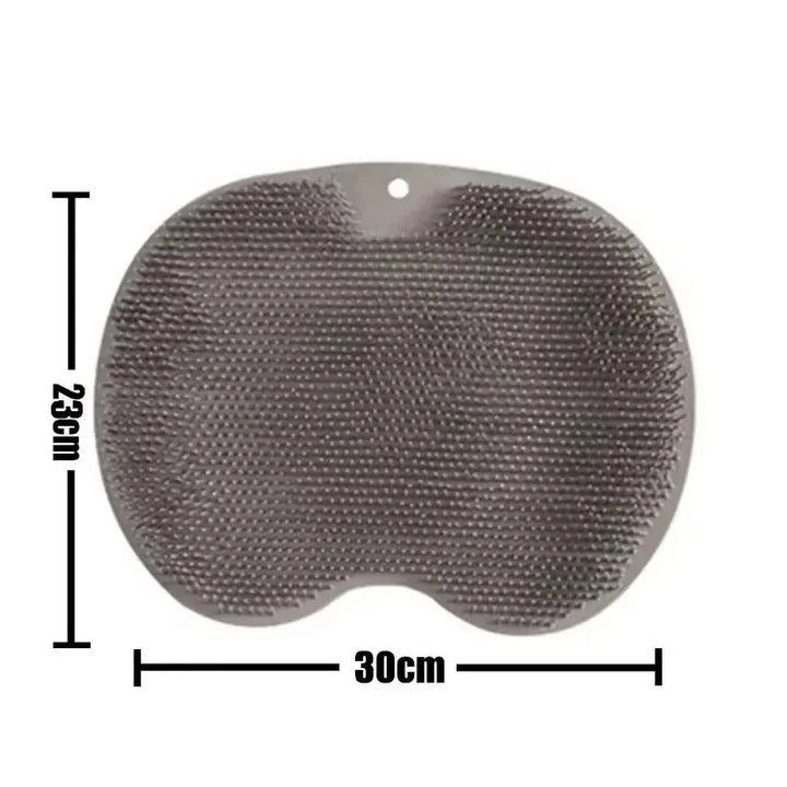 Exfoliating Brush for Feet Foot Wash Mat Brush Body Wash Scrubber in Shower Silicone Bath Massage Mat Back Brush Wall Mounted