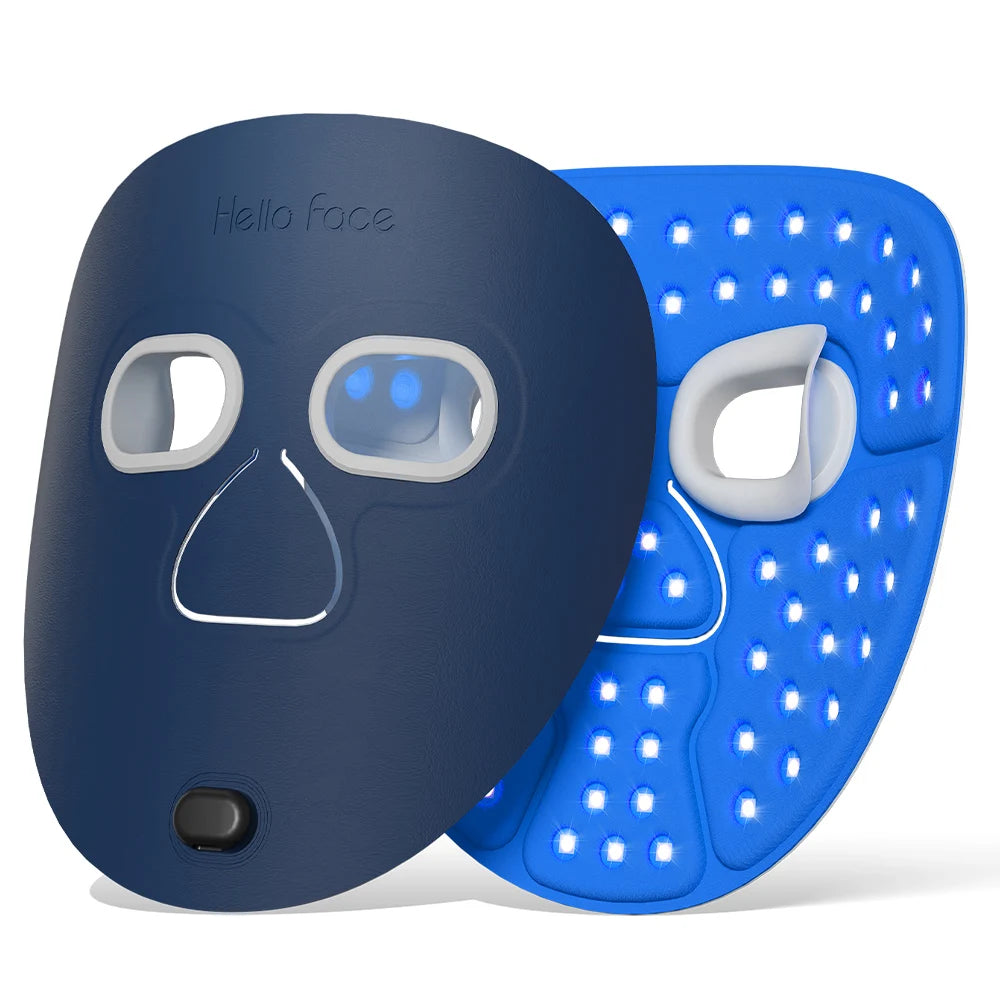 Hello Face M500S LED Red Light Therapy Mask 510K Near-Infrared Light Therapy Facial Mask Soft Wireless Portable PDT Device
