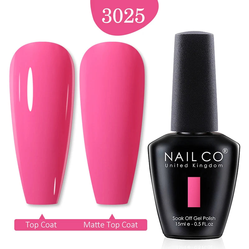 NAILCO Red Colors Series 15ML Nail Gel Polish Nail Supplies Semi Permanent For Nail Art Manicure Soak Off LED UV Hybrid Varnish