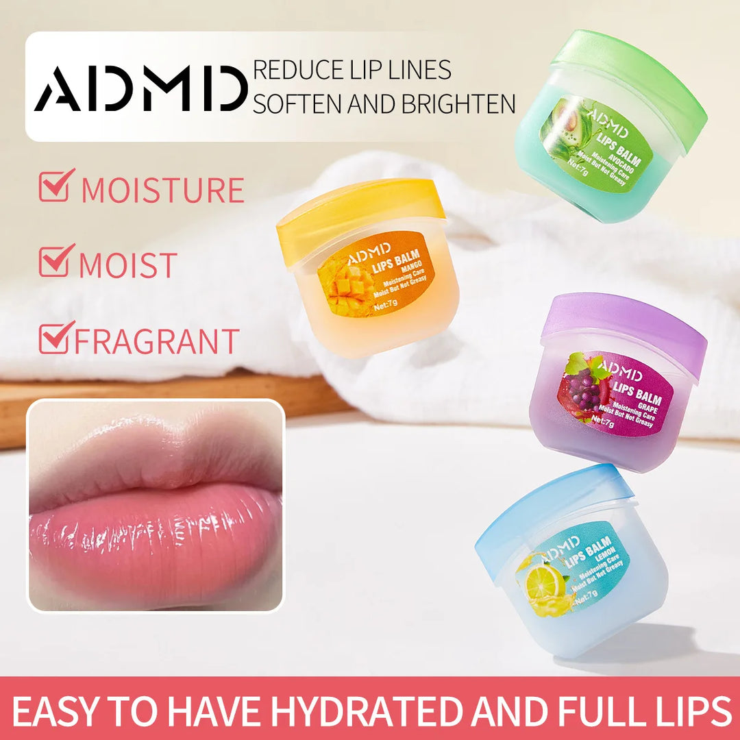 8 Pieces Vaseline Lip Balm Set Rose Lemon Flavor Moisturizing Anti-Dry Crack Long Lasting Nourishing Lip Mask Lip Care